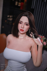 Huge Breasts Japanese Silicone Sex Doll with Black Hair