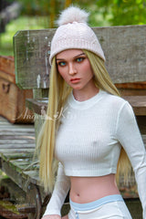 Skinny Milf Silicone Sex Doll with Blonde Hair